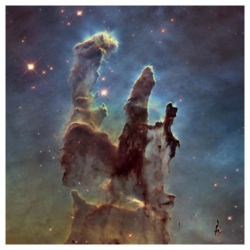 "2014 Hubble WFC3/UVIS Image of M16 - Pillars of Creation" Paper Art, 38"x38"
