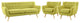 Remark 3 Piece Living Room Set, Wheatgrass