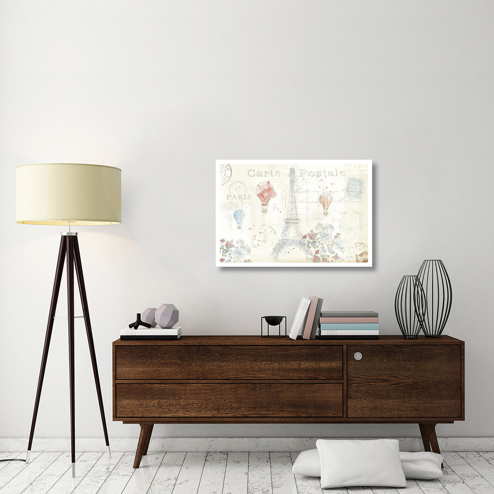"Lighthearted in Paris I" Digital Paper Print by Katie Pertiet, 38"x26"