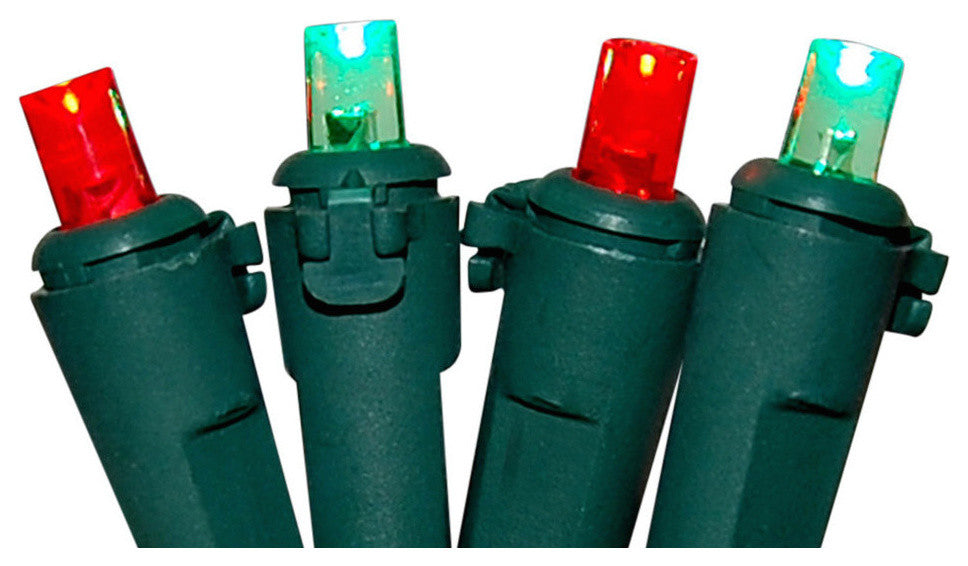 70 Mini LED String Lights, Warm White, Red and Green