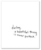Beauty Is Never Perfect 8x10 Canvas Wall Art