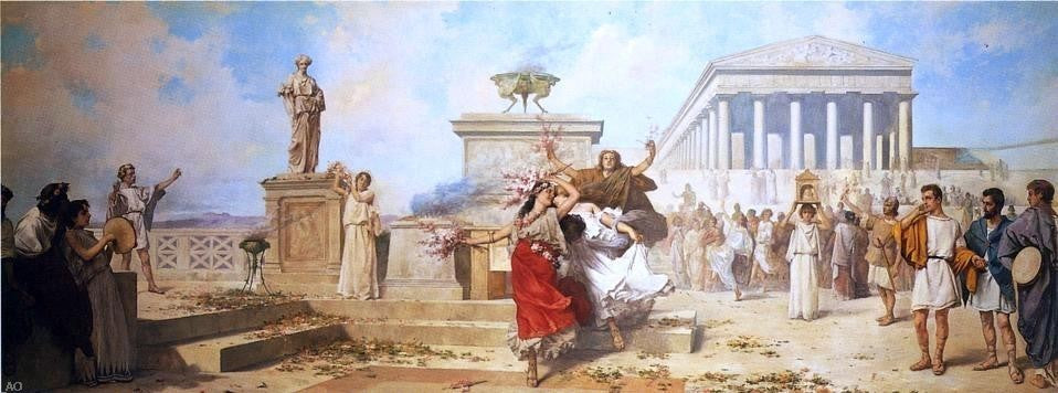 Andreas Marchisio The Dance Continues, 15"x30" Gallery Wrapped Canvas Print