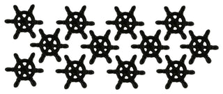 Dark Brown Cast Iron Nautical Ship Wheel Drawer Pulls or Cabinet Knobs Set of 1