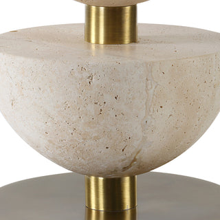 Uttermost Hemisphere Travertine Table Lamp