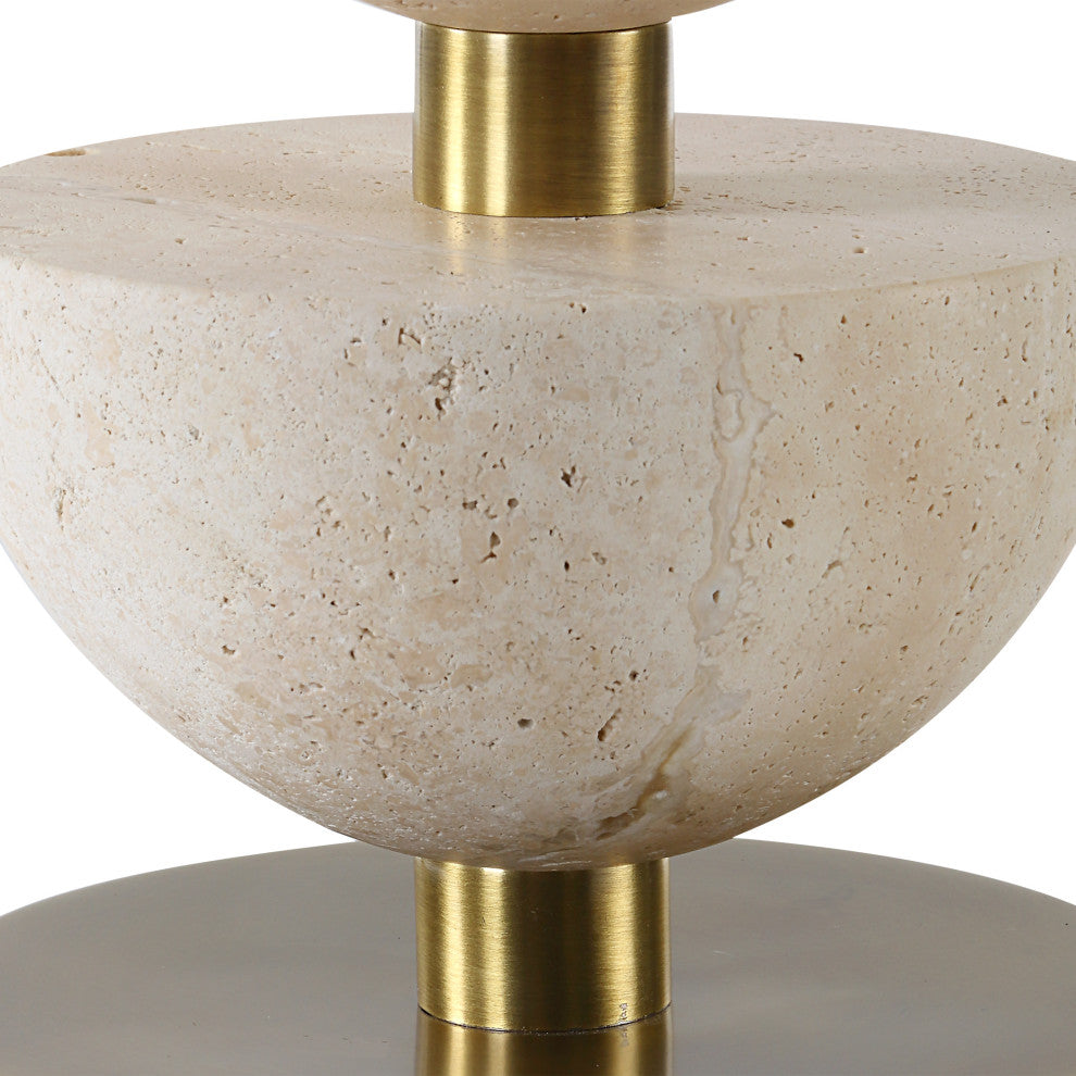 Uttermost Hemisphere Travertine Table Lamp