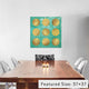 "Gold Dots on Green Artprint" by Cat Coquillette, 37x37x1.5
