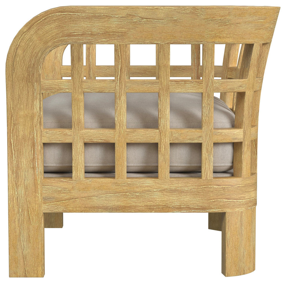 Monhegan Teak Outdoor Lounge Chair