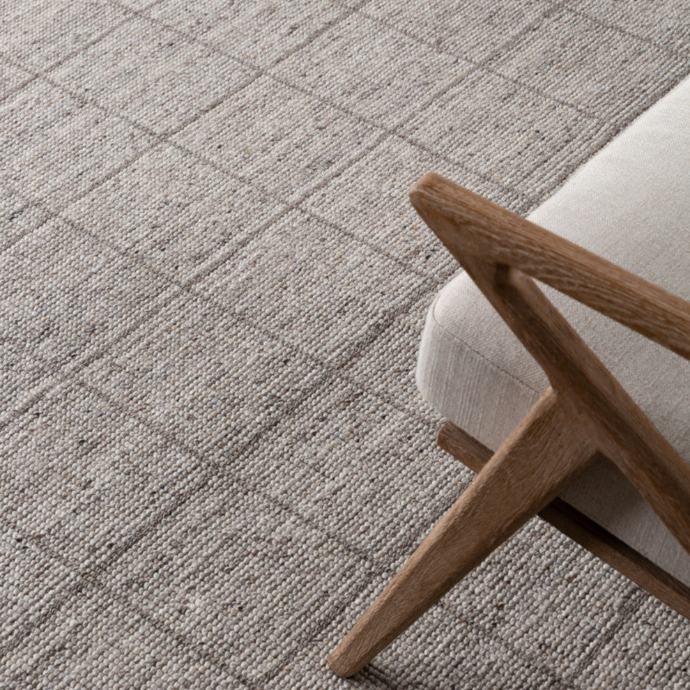 Jaipur Living Club Handmade Striped Gray/ Taupe Area Rug 10'X14'