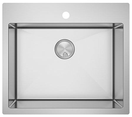 Transolid Diamond 16 Gauge Single Dual Mount Stainless Steel Sink
