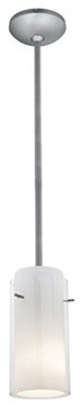 Access Lighting 28033-3R/CLOP Glass n Glass Cylinder 1 Light LED - Brushed