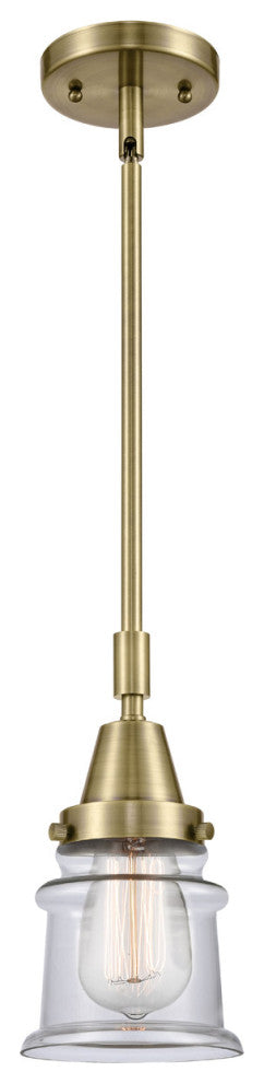 Innovations Lighting 447-1S-AB-G182S Small Canton 1 Light 6.5" Mini Pendant