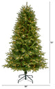 6' Snowed Grand Teton Faux Xmas Tree W/ 300 Clear Lights & 730 Bendable Branches