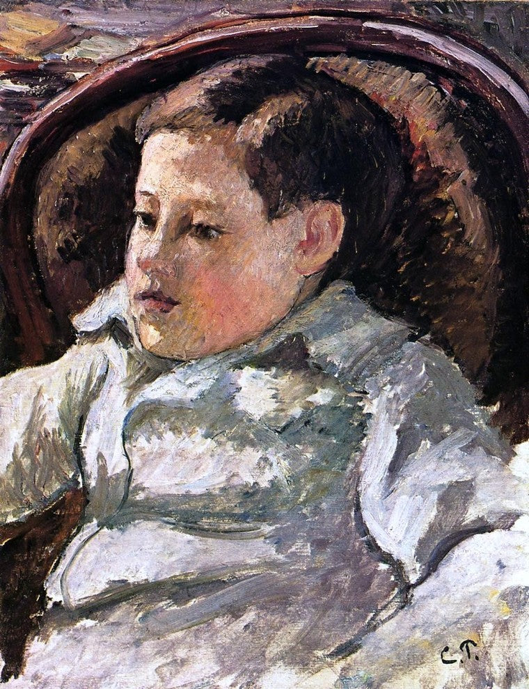Camille Pissarro Portrait of Paulemile, Gallery Wrapped Canvas Print, 21"x28"
