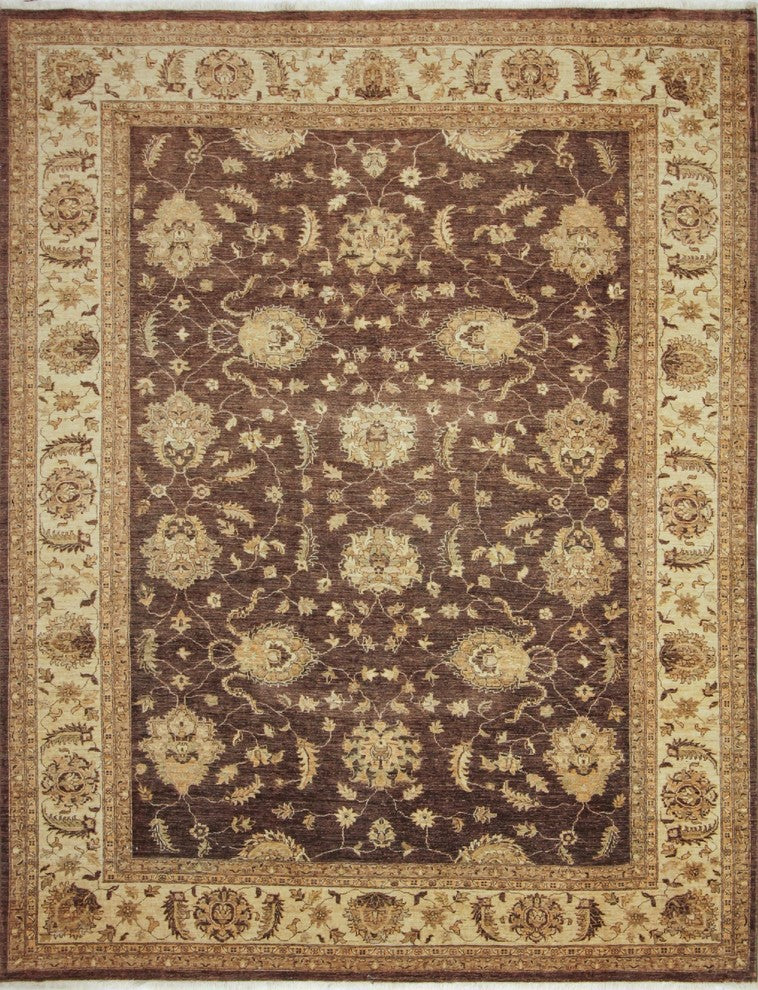 Peshawar Amaar Brown/Ivory Rug, 8'10x10'11