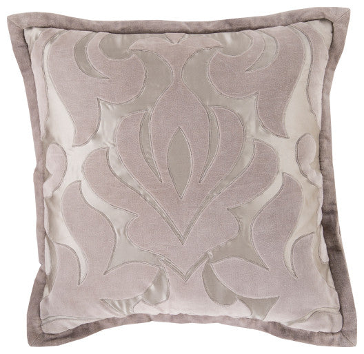 Surya Sweet Dreams SWD-001 18"x18" Pillow Kit, Taupe/Light Gray