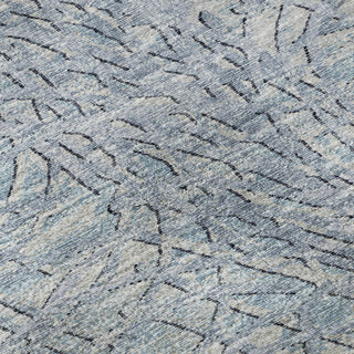 Premium Machine Washable Mayfield AMF35 Blue 3' x 5' Rug