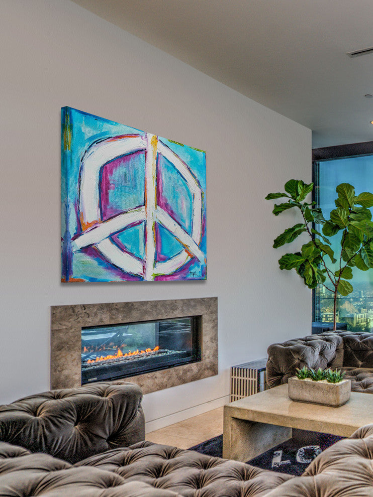 "Bright Peace" Painting Print on Wrapped Canvas