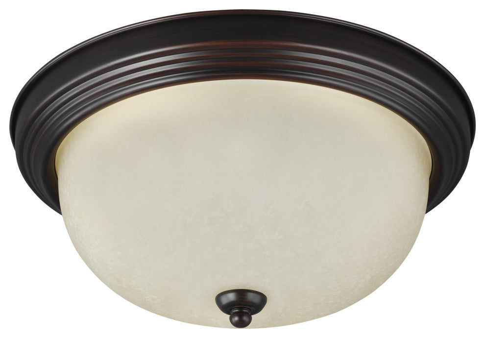 Geary 1-Light Ceiling Flush Mount, Burnt Sienna