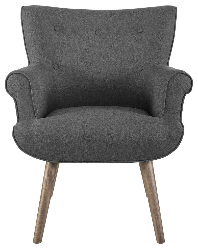 Cloud Upholstered Armchair, Gray