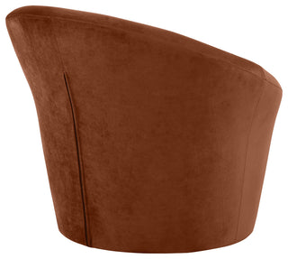 Tristan Upholstered Chair, Cognac, Velvet