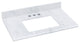 30.5-in. W  18.75-in. D Stone Top In Bianca Carara Color For 3H4-in. Faucet