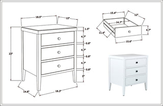 East at Main Webb Acacia Wood Rectangle Accent Table, White