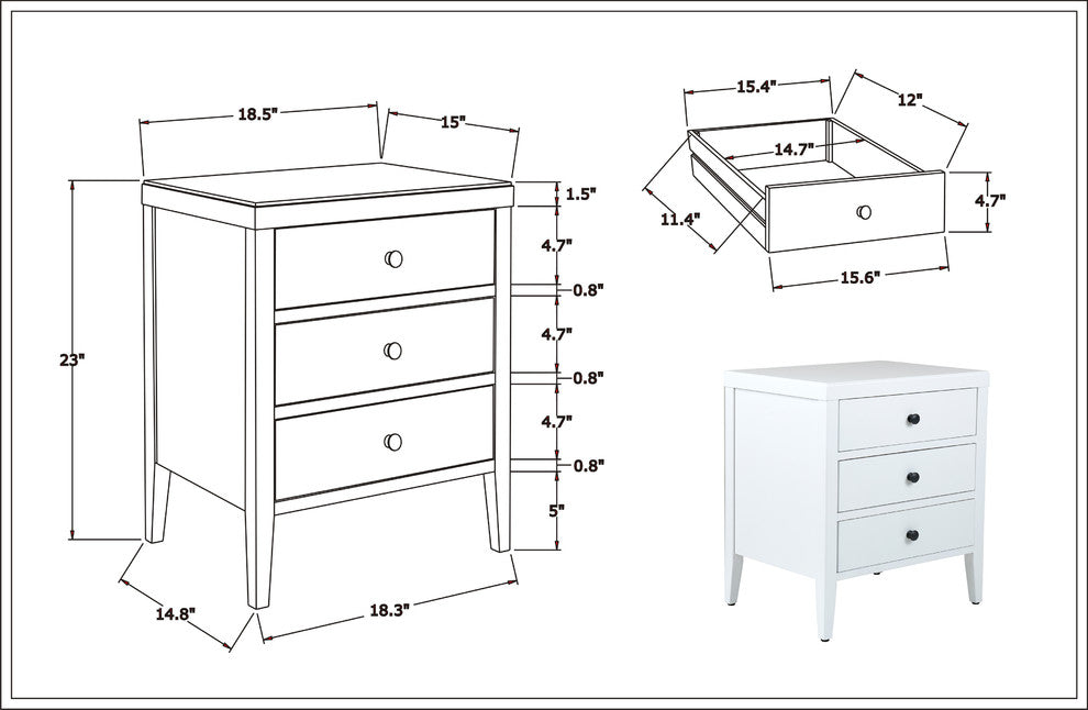 East at Main Webb Acacia Wood Rectangle Accent Table, White