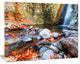 Beautiful Serenity Waterfall in Cyprus, Landscape Wall Art on Canvas, 40"x30"