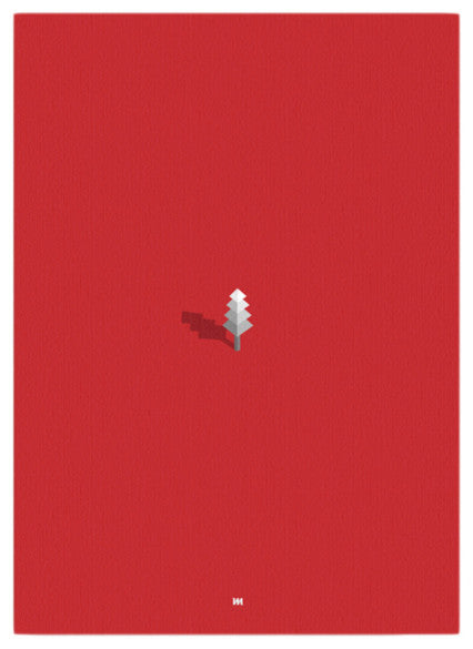 Mod Made "Simply Red" Canvas Wall Art, 11"x15"x16"