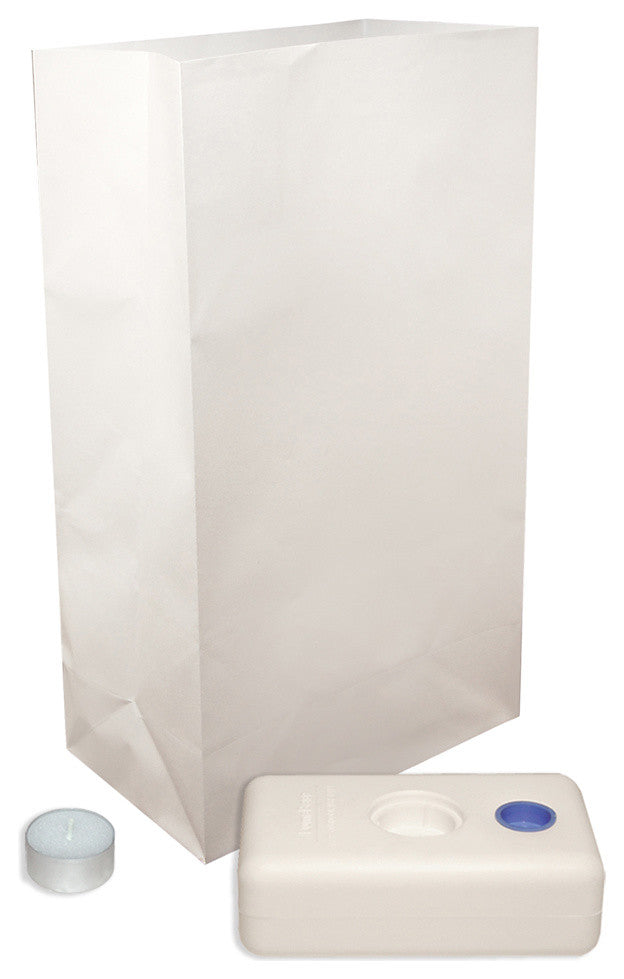 Candle Luminaria Kit White