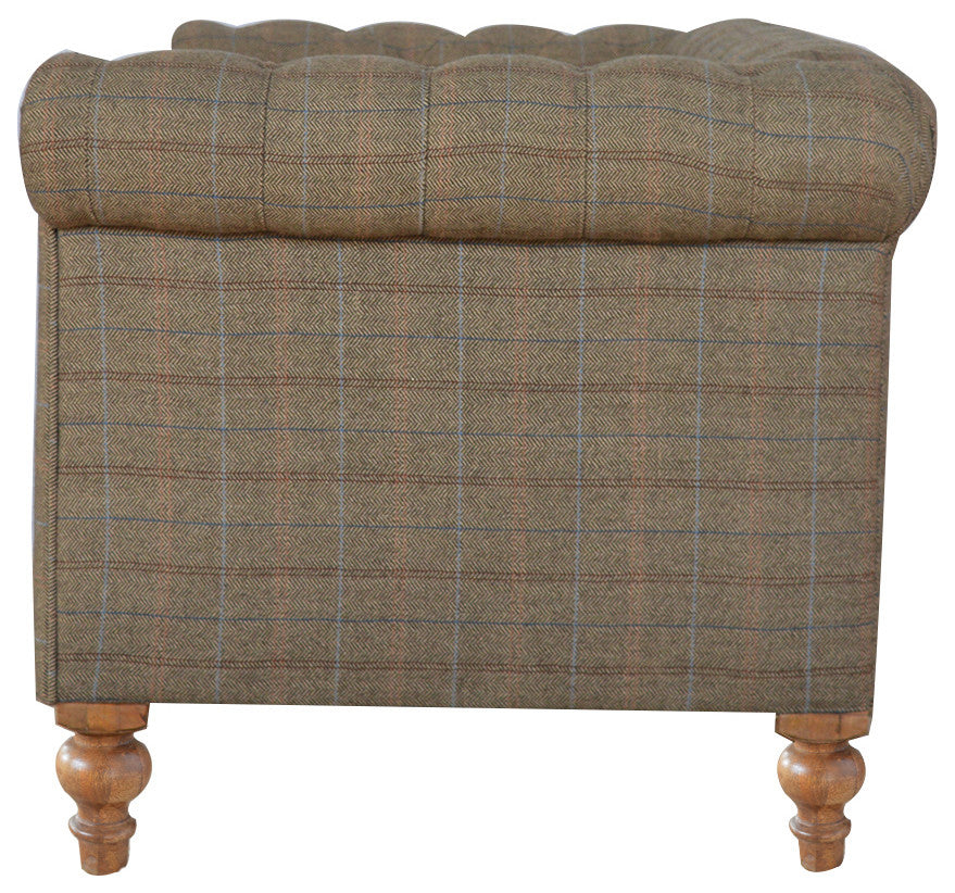 Multi Tweed 2 Seat Chesterfield