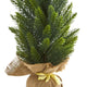 15" Mini Cypress and Pine Artificial Tree, 3-Piece Set