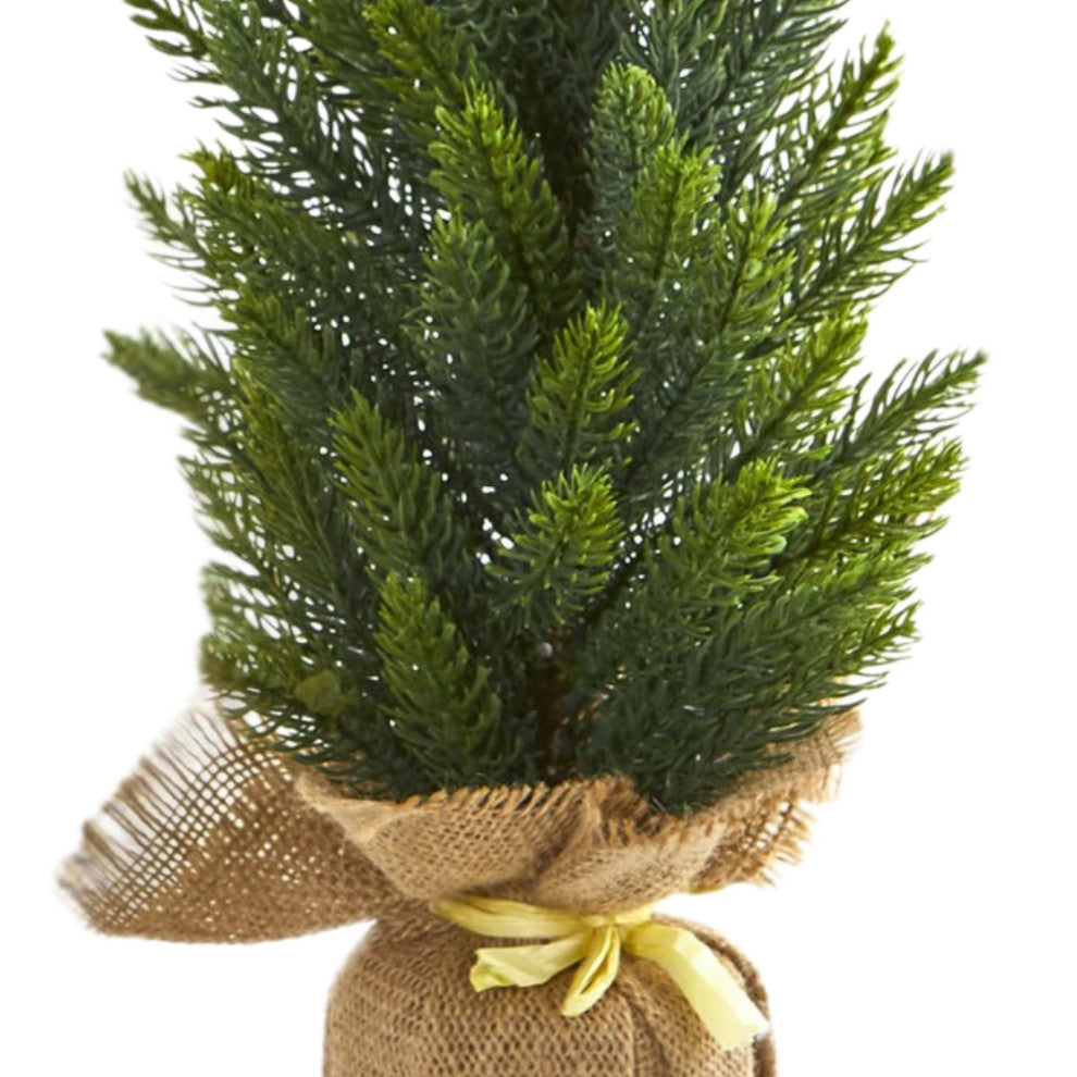 15" Mini Cypress and Pine Artificial Tree, 3-Piece Set