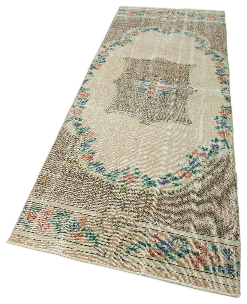 Vintage Turkish Runner Rug 3' x 8' 10", 36 in. x 106 in.