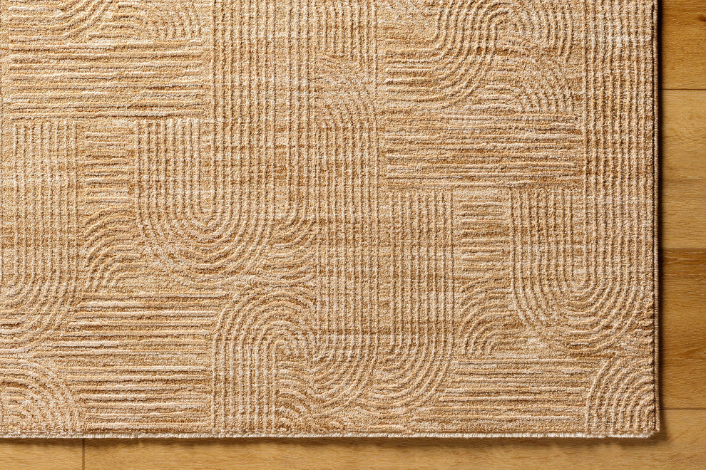 Surya Masterpiece MPC-2310 Machine Woven Area Rug, Beige, 2'7" x 10'