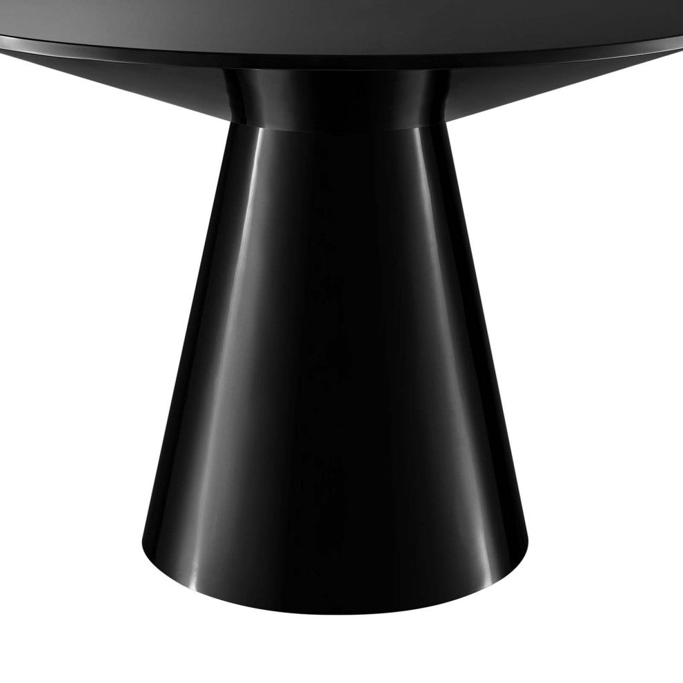 Provision 47" Round Dining Table, Black