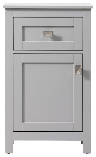 18" Wide Bathroom Storage Freedstanding Cabinet, Grey