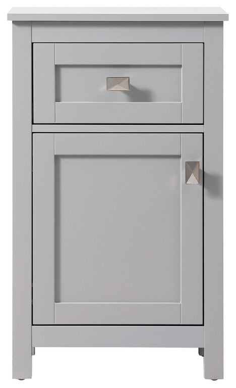 18" Wide Bathroom Storage Freedstanding Cabinet, Grey