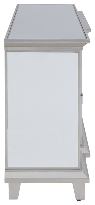 Edensor Mirrored Electric Fireplace Media Console