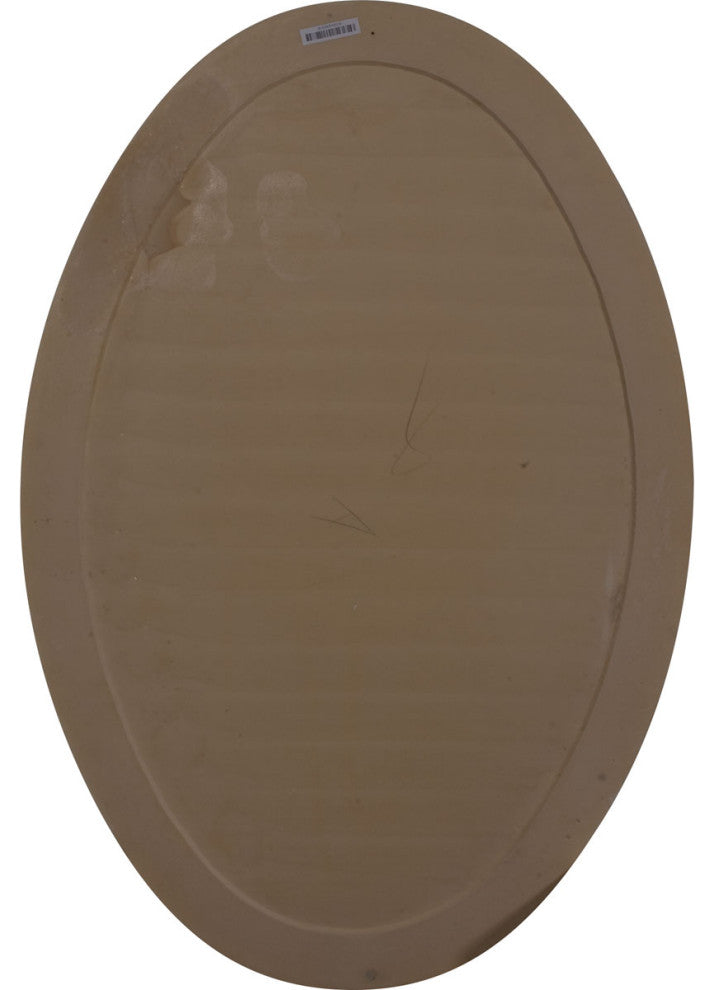 24 1/2"W x 37"H Vertical Oval Gable Vent Louver, Decorative