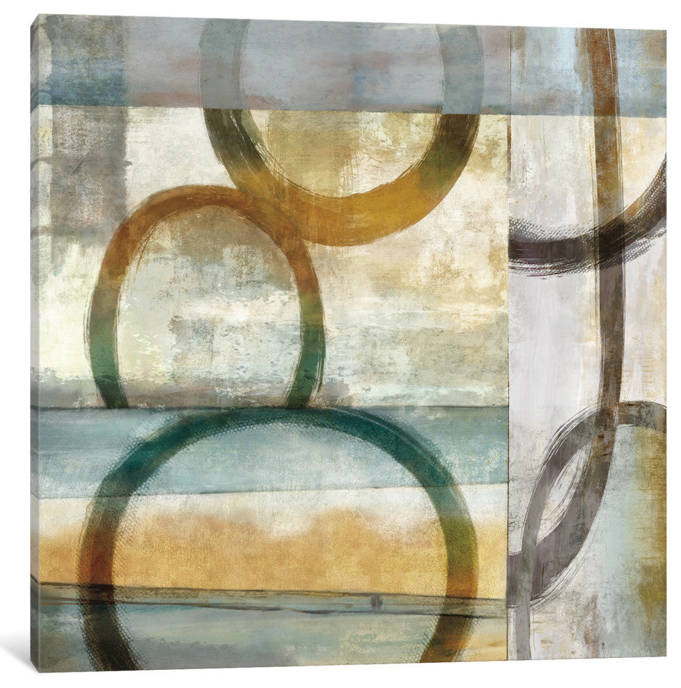 "Round And Round I" by Brent Nelson, Canvas Print, 12"x12"