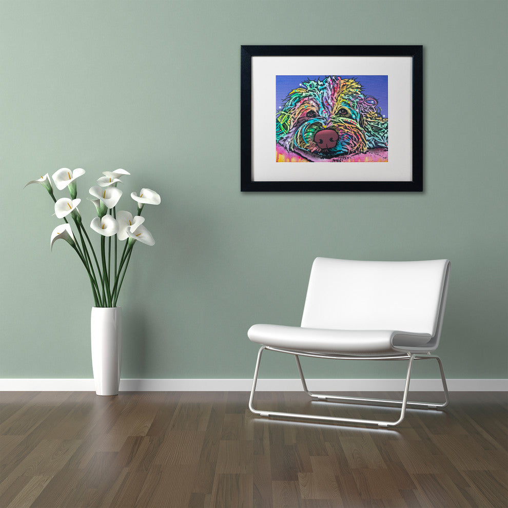 Dean Russo 'La Lou 6' Matted Framed Art, Black Frame, White Mat, 14x11