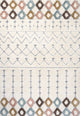 Pia Moroccan Trellis Plush Carved Multi/Cream 5'x8' Area Rug