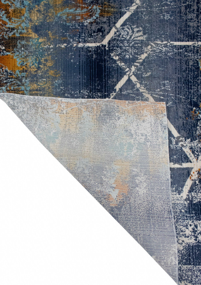 Noori Rug High Low Westfield Rug, Blue, Ivory, 10'0"x14'0"