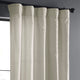 Vintage FauxDupioni Silk Curtain, Single Panel, Mist Gray, 50"x108"
