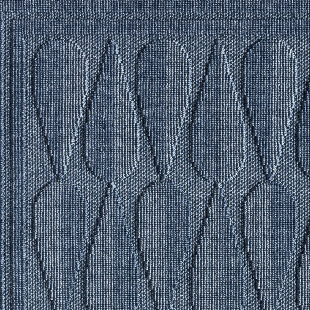 Nimes Cascade Area Rug, Dark Blue, 2'3''x3'3''