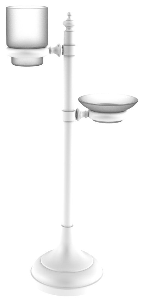 Vanity Top Multi-Accessory Ring Stand, Matte White