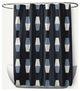 Bowling Pins Shark Blue 70" w x 73" h Shower Curtain