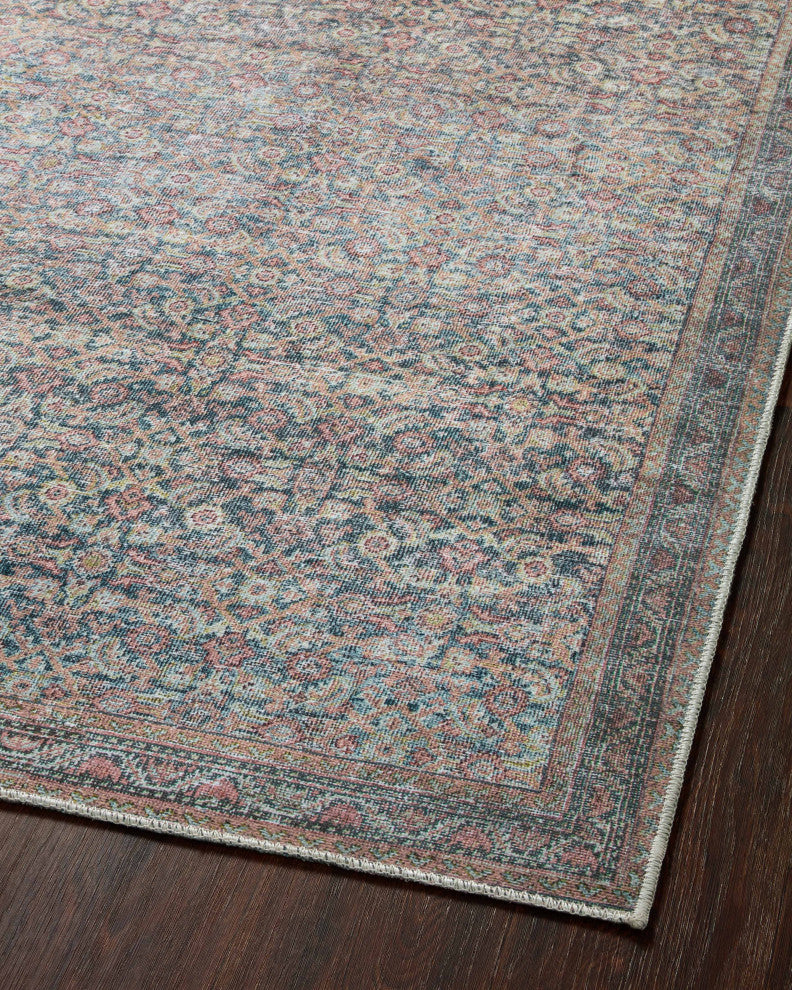 Loloi II Adrian Denim / Multi 2'-6" x 7'-6" Runner Rug