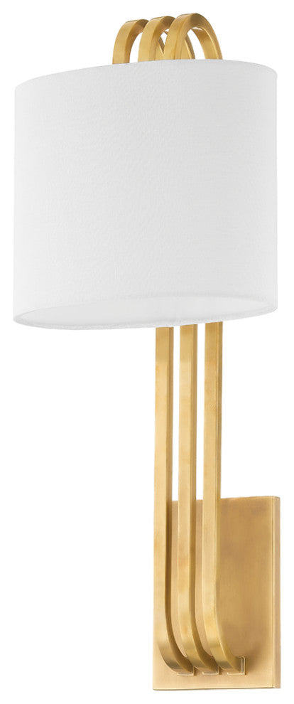 Lysandra 1-Light Sconce, Vintage Brass